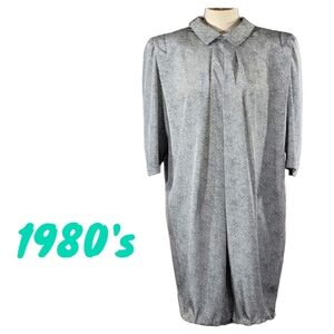 Vintage 1980's Longsleeve Midi Dress